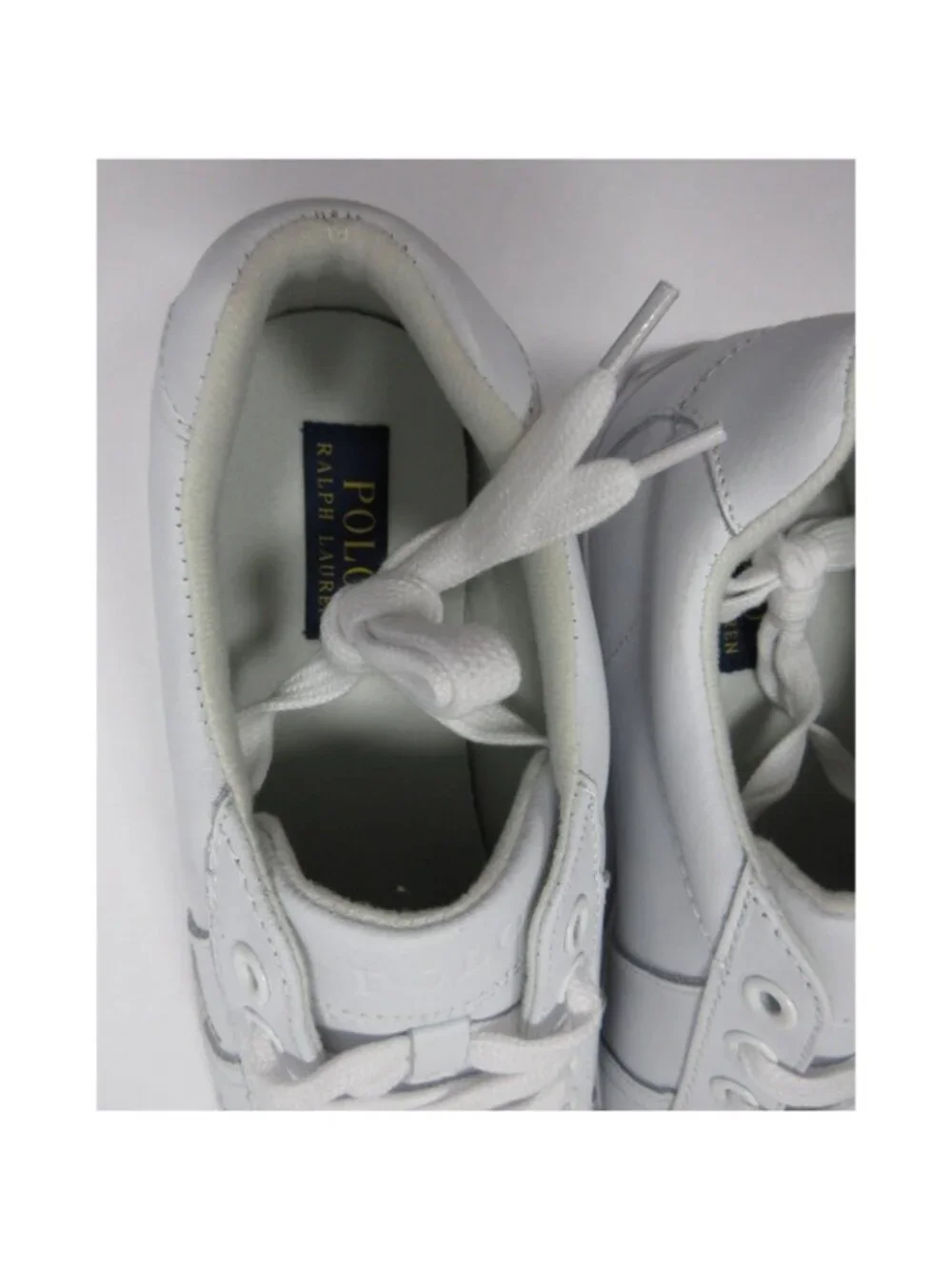 Polo Ralph Lauren Sneakers 11 D Hugh Action Leather Low Top Lace Up